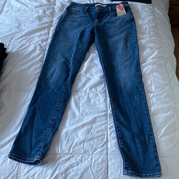 🛍️NWT - LEVIS 721 Blue High Rise Skinny Jeans - Picture 2 of 5